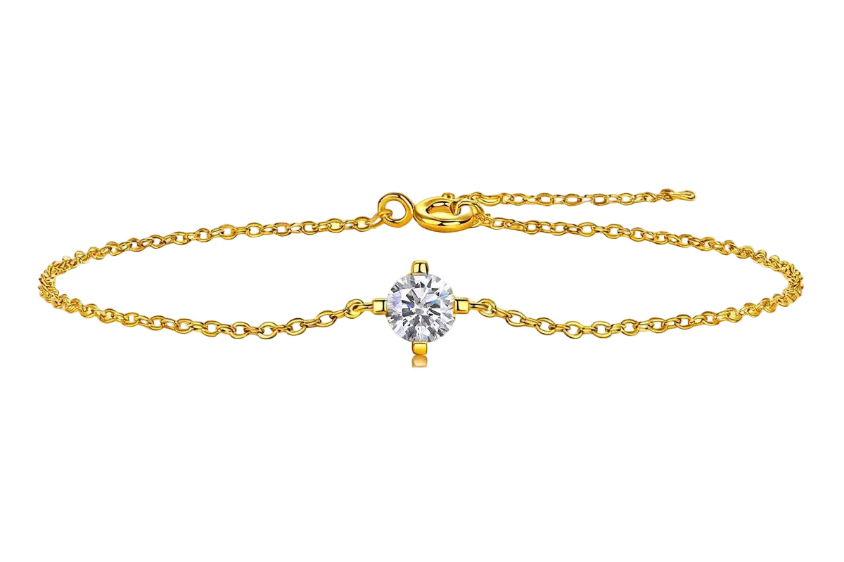Round-Cut Moissanite Bracelet