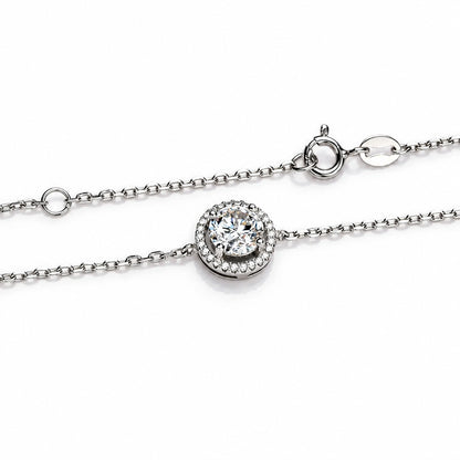 6.5 mm Round-Cut Moissanite Bracelet