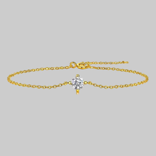 Round-Cut Moissanite Bracelet